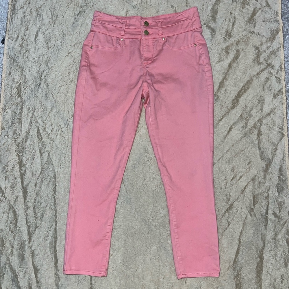 Pink Stretchy Skinny Slim Jeans